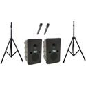 Photo of Anchor Go Getter AIRFLEX XR2 Anchor-Air Portable PA System Speaker Pair (XU2/RU2) w/2 WH-LINK Wireless HH Mics/Stands