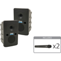 Photo of Anchor Go Getter AIRFLEX XR2 Anchor-Air Portable PA System Speaker Pair (XU2/RU2) w/2 WH-LINK Wireless HH Mics/Stands