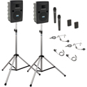 Anchor Go Getter Deluxe Air Wireless PA Package with 2 HH Mics & 2 Beltpacks/Headband Mic and Lapel Mic