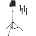 Anchor MEGA-BP4-HHHH MegaVox Basic Package 4 - MEGA2-U4/SS-550 and 4 Wireless WH-LINK Handheld Mics