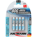 Ansmann 5035042 Size AAA Max E Plus 800 mAh Rechargeable Batteries - 4 Pack  Blister