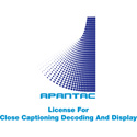 Photo of Apantac CC-License-Mi-16 UHD License for Close Captioning Decoding and Display - Software Download