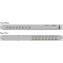 Apantac DA-2HDX16(8)-1RU CRESCENT 8x DA-2HD 3G/HD/SD-SDI/CVBS/ASI 1x2 Passive Splitters in a 1RU Rackmount