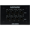 Photo of AudioPressBox APB-008 OW-EX 8 Line/Mic Out Passive On-wall AudioPressBox Extender - Black