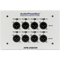 Photo of AudioPressBox APB-008 OW-EX 8 Line/Mic Out Passive On-wall AudioPressBox Extender - White