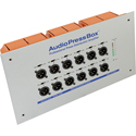 Photo of AudioPressBox APB-112-IW-D AudioPressBox Unit - Active/In Wall - 1-Channel DANTE Input - 12 Line/Mic Outputs