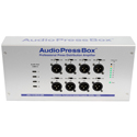 AudioPressBox APB-112 OW-D-USB Professional On Wall Active Unit w/1 Channel DANTE Input / 8 LINE/Mic & 4 USB-C Outputs