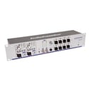 Photo of AudioPressBox APB-208 R 2RU 19-Inch Active Press Box Rack Distribution Amp - 2x MIC/LINE Routable In - 8x LINE/MIC Out