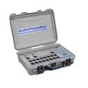 Photo of AudioPressBox APB-216-C-D Portable Active Dante-Enabled Pressbox w/ 2 Line/Mic Inputs & 16 Line/Mic Outputs - Silver