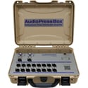 AudioPressBox APB-216-C Portable 1-Channel Active Pressbox with 2 Line/Mic Inputs & 16 Line/Mic Outputs - Tan