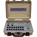 Photo of AudioPressBox APB-216-C Professional Portable 1-Channel Active Pressbox w/ 2 Line/Mic Inputs & 16 Line/Mic Outputs - Tan