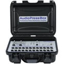 Photo of AudioPressBox APB-224-C Portable 2 Channel ActivePressbox with 2 Line/Mics Inputs & 24 Line/Mic Outputs in Carry Case