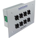 AudioPressBox APB-P008-IW-EX Passive In-wall AudioPressBox with 1 Line Input and 8 Mic Outputs