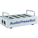 Photo of AudioPressBox APB-P112 SB Pro Portable Passive Press Box (Audio Splitter) Suitable for Both In/Outdoor Press Conferences