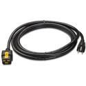 APC AP8750 NetShelter Locking IEC Power Cord for AP8000 series Rack PDUs - C19 to 5-15P - 9.84 Feet/3.0m - Black