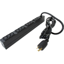 Photo of APC AP9566 16A/208V NetShelter 1RU Basic Rack PDU - 12x C13 Outlets - NEMA L6-20P Connection - 12 Foot Cord - Black