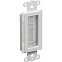 Photo of Arlington CED135 Cable Entry Device with Brush-Style Opening - 1-Gang - White