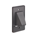 Photo of Arlington CE1BL Scoop 1-Gang Cable Entrance Wall Plate Pass Through - Black