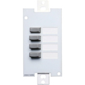 Ashly Audio WR-2 Wall Remote - 4-Position Pushbutton Select - Decora Style