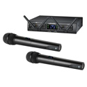 Audio-Technica ATW-1322 System 10 Pro Rackmount Digital Wireless with 2 Receiver Units & 2 Handheld/Tx Microphones