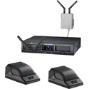 Audio-Technica ATW-1366 Conference System 10 Wireless Boundary Mic System w/Receiver Chasis/2 Receiver Units/2 Desk Mics