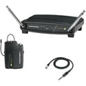 Audio-Technica ATW-901A-G System 9 VHF Wireless Unipak Mic System with AT-GcW Guitar Instrument Input Cable