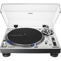 Audio-Technica AT-LP140XP-BK Fully Manual Direct-Drive Professional DJ Turntable - Black (Phono Level Only)