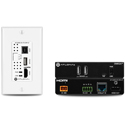 Atlona AT-OME-EX-WP-KIT-LT Omega 4K/UHD HDMI Over HDBaseT TX/RX Wallplate Extender Kit w/USB 2.0 - 70 Meters/230 Ft