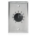 Atlas AT100 100W 1-Gang Stainless Steel 70.7V Commercial Attenuator