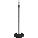 AtlasIED SMS20BIR Heavy Duty Stacking Microphone Stand with Isolation Ring - Ebony