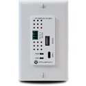 Photo of Atlona AT-OME-EX-TX-WPC Omega Series 4K/UHD 1-Gang HDBaseT Wallplate Transmitter with USB-C & Black/White Plates