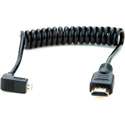 Atomos ATOMCAB007 Coiled Right-angle Micro HDMI to Full HDMI Cable (30-45cm)