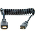 Atomos ATOMCAB008 Coiled Mini HDMI to Full HDMI Cable (30-45cm)