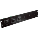 Photo of Atlas ATPLATE-052 Attenuator Rack Mounting Plate Holds up to 6 Attenuators