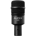 Audix D2 Hypercardioid Dynamic Instrument Microphone - 68 Hz-18 kHz