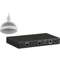 Photo of Audix M3WDK Dante / AES67 Tri-Element Hanging Ceiling Microphone Kit - White