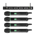Photo of Audix NC4HEC Quad-Channel Handheld Wireless System w/ 4x NCEC Extended Cardioid Capsule & 4x NCHH Handheld Transmitters