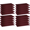 Photo of Auralex - 1 Inch Studiofoam Wedge (Burgundy)