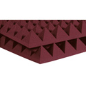 Photo of Auralex Acoustic 4 Inch Pyramids - (Burgundy)