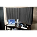 Photo of Auralex DESKMAX Stand-Mounted Acoustic Panel Kit with stands - 2x2 Ft x 3 Inch Thick Pair