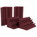 Auralex LENBUR-HP (4) 12 Inch x 12 Inch x 24 Inch LENRD Bass Traps - Burgundy (LENRD Burgundy Half Pack)