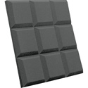 Photo of Auralex SGRID22CHA SonoFlat Grid Panels - 2 x 24 x 24 Inches - Charcoal Gray - 16 Pack