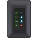 Aurora DXB-8i-B 8-Button Single Gang Backlit Panel - Black