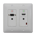 Photo of Aurora DXW-2-S1-W 2-gang Wall Plate & Receiver w/ 1-HDMI/DVI