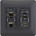 Photo of Aurora VLX-TCW2V-C-B 4K IP Audio/Video Distribution Wall Plate - Black