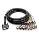AuviTran AxP-DSX4F4M-D Cable with DSUB DB-25 Connector to 4x Male XLR and 4x Female XLR - for AxC-DS32io/AVDT-BOB-AS8io