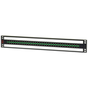 Photo of AVP AV-D232E15-AM75-BZ 1.5 RU Midsize (Mini-WECO) Video Patch Panel - 2 x 32 - Non-Normaled - Terminating