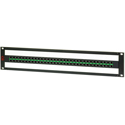 Photo of AVP AV-D232E2-AM-BZ 2 RU Midsize (Mini-WECO) Video Patch Panel - 2 x 32 - Non-Normaled - Non-Terminating