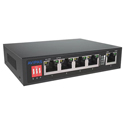 AViPAS AV-POE4 4-Port Unmanaged PoE/ PoE+ Switch Compatible with IEEE 802.3af & 802.3at - Max 30W - DC 52V 1.25A