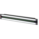 Photo of AVP AV-U224E15-UBR2-BZ 1.5RU BNC UHD Micro 12G Video Patch Panel - 2 x 24 - Non-Normaled - Non-Terminated